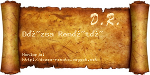 Dózsa Renátó névjegykártya